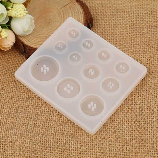 Silicone Mould Buttons 11C 3x3.5 inches