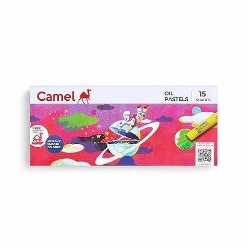 Camel Oil Pastels 15 shade assorted pack box