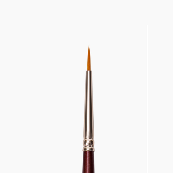 Camel Series 66 round brush with synthetic gold hair, size 0