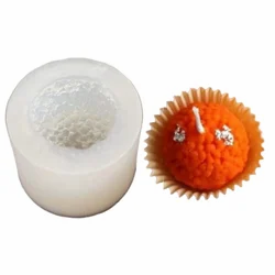 Silicone candle mould, motichur laddu shape, #RM257C