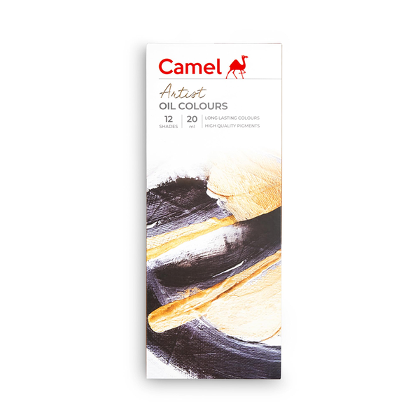 Camel Artist Oil Colours set of 12 tubes, 20ml each