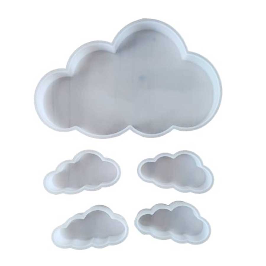 Silicone Mould Clouds 5pc