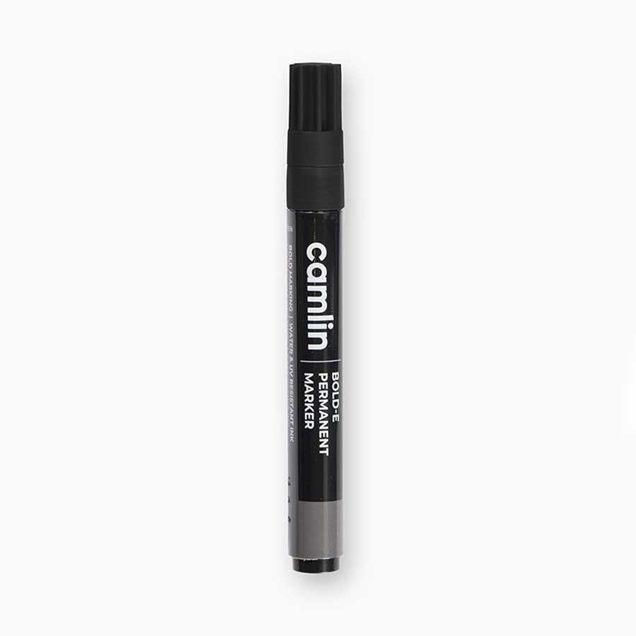 Camlin Permanent Marker, Bold Tip, Black