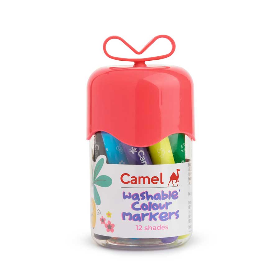 Camel Washable Colour Markers, 12 shades