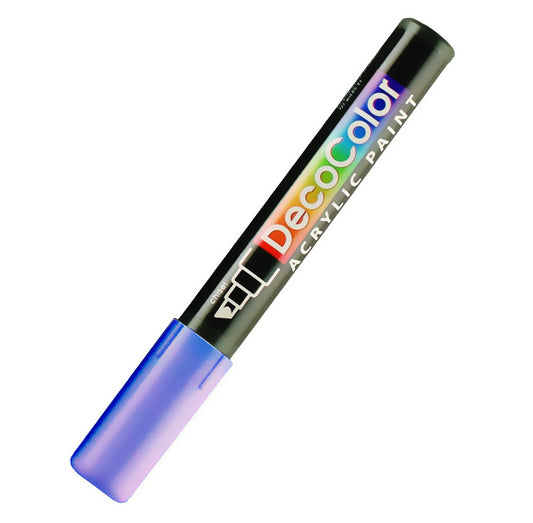 Marvy Uchida DecoColor Acrylic Paint Marker, Chisel Tip, Royal Blue#3