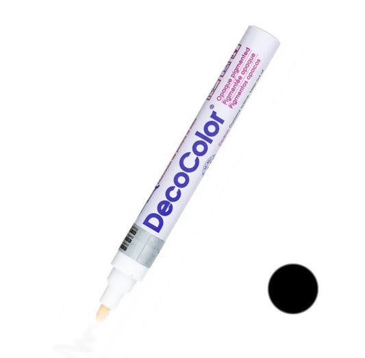 Marvy Uchida DecoColor Opaque Paint Marker, Broad Line, Black