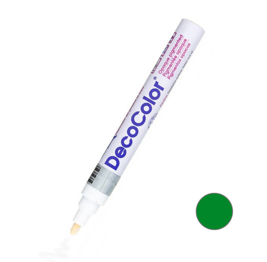 Marvy Uchida DecoColour Opaque Paint Marker, Broad Line, Green 300-S