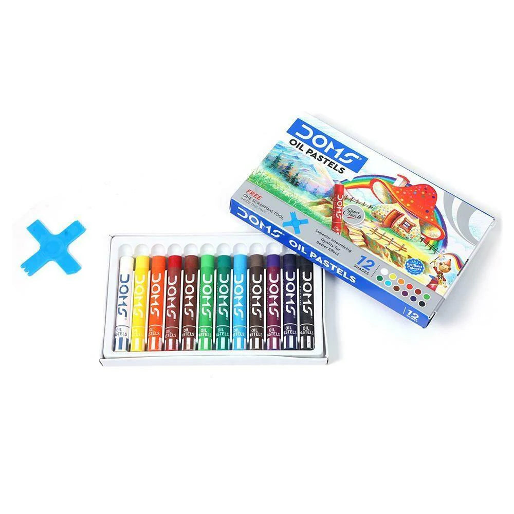 Doms Oil Pastels, 63mm, 12 Shades