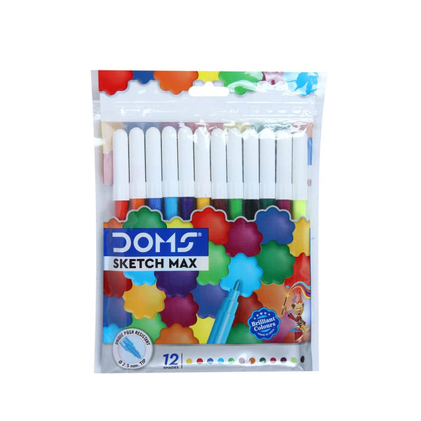 Doms Sketch Max sketch pens set with 12 colour shades
