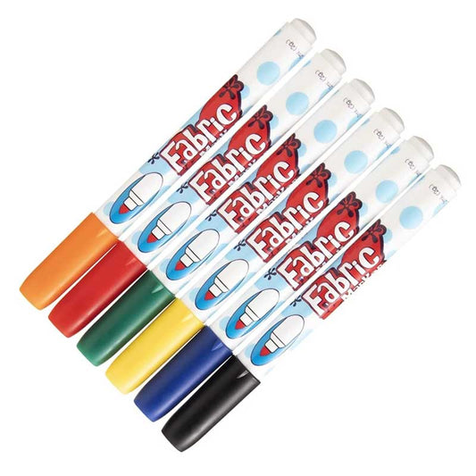 Marvy Uchida Fabric Markers, 6 Shades