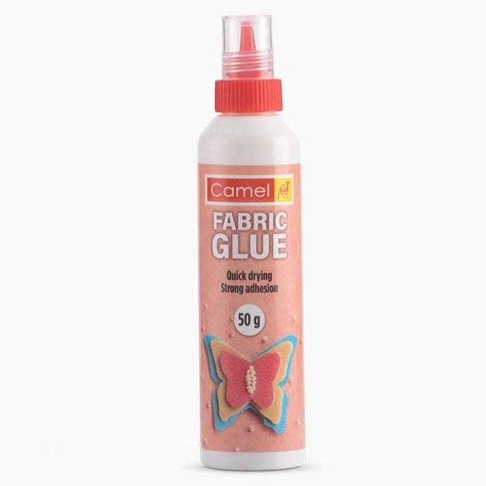 Bottle of Camel fabric glue, 50g