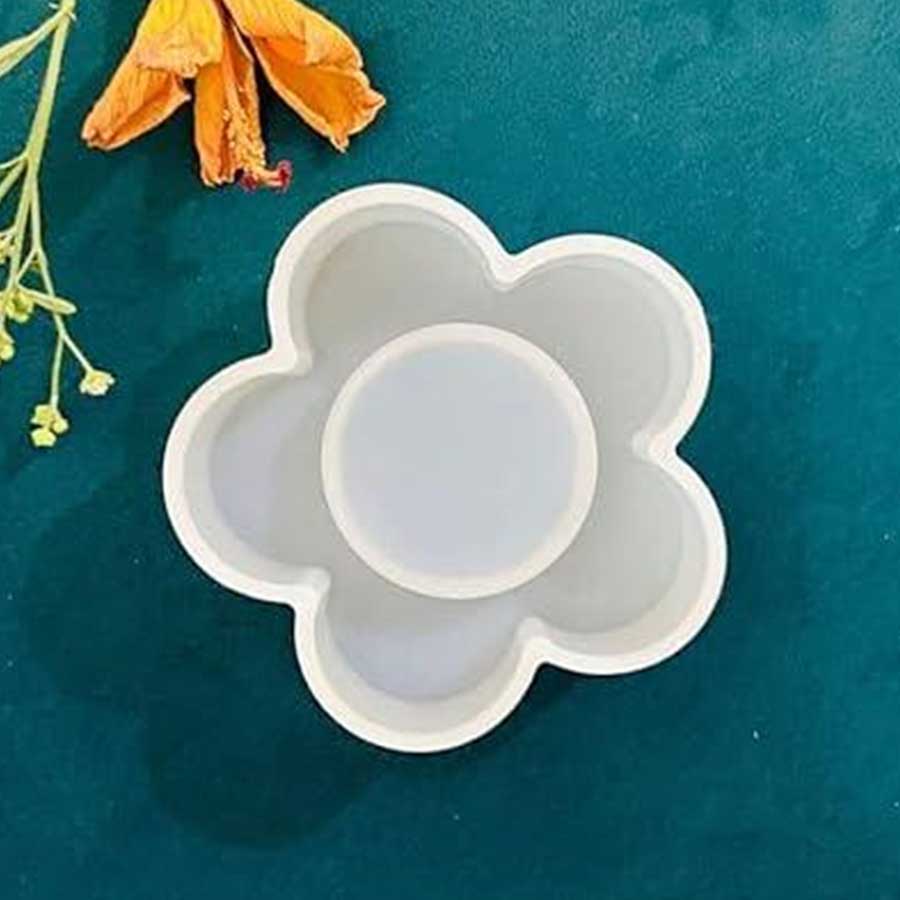 Silicone Mould Flower Tealight Holder 3 inches