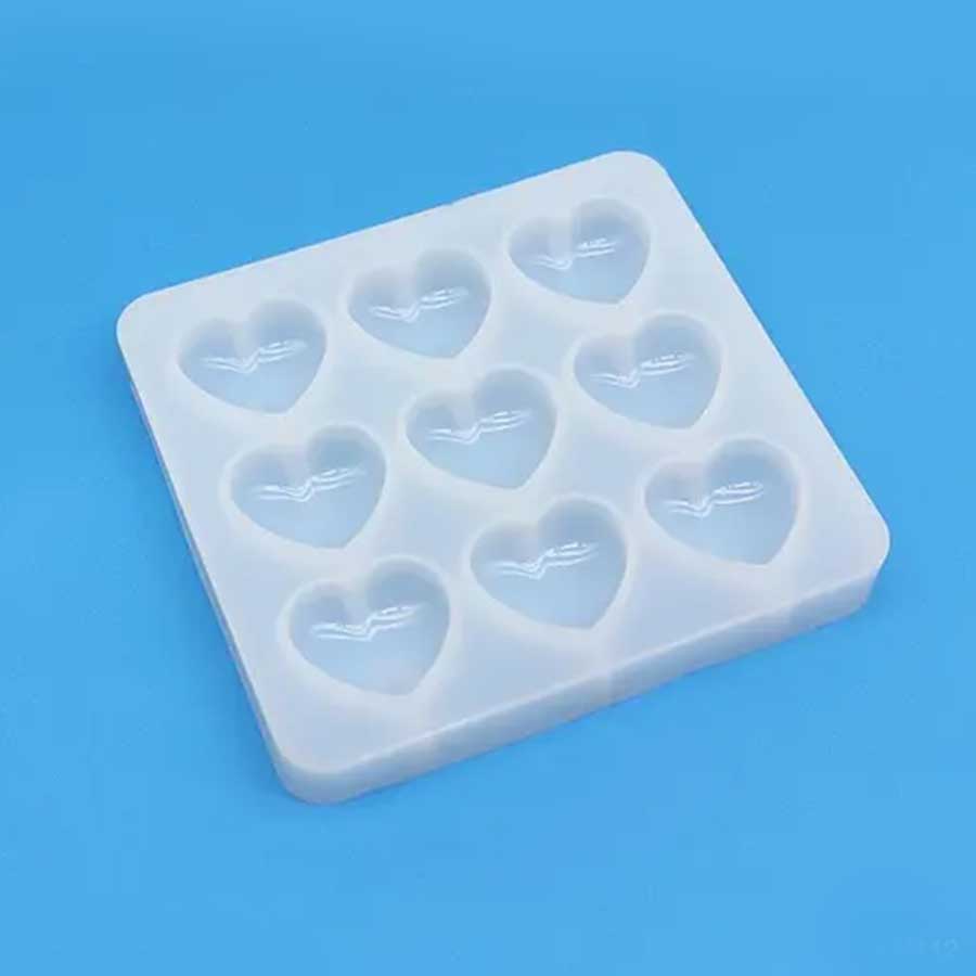 Silicone Mould Hearts 9C 5x5 inches #RM112