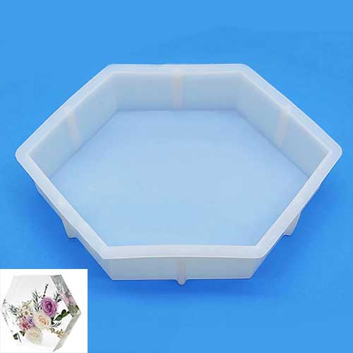 Silicone Mould Hexagon 50mm #RM151C