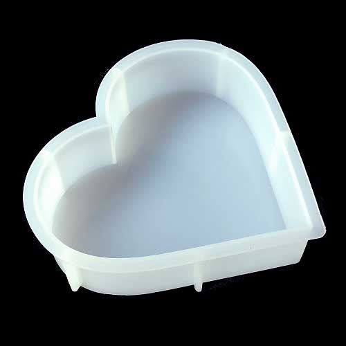 Silicone Mould Heart 8 inches 50mm #RM146B