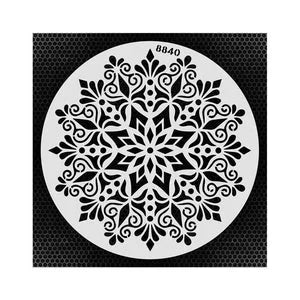 iCraft A4 mandala pattern layering stencil