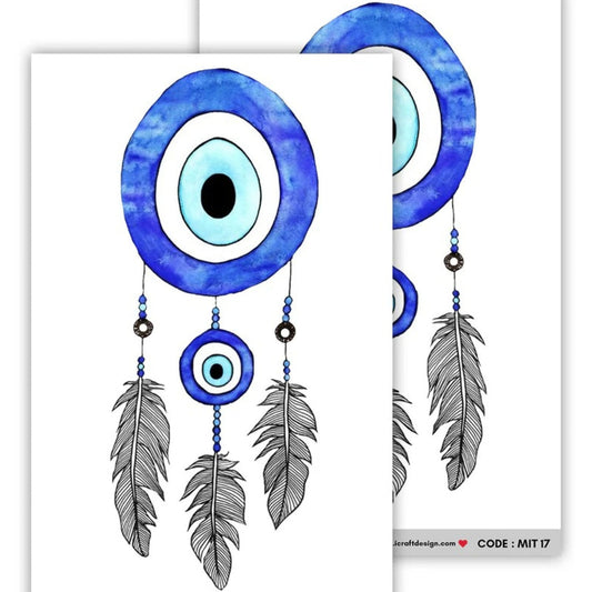 iCraft Insta Transfers Stickers A6, Evil Eye Dream Catcher