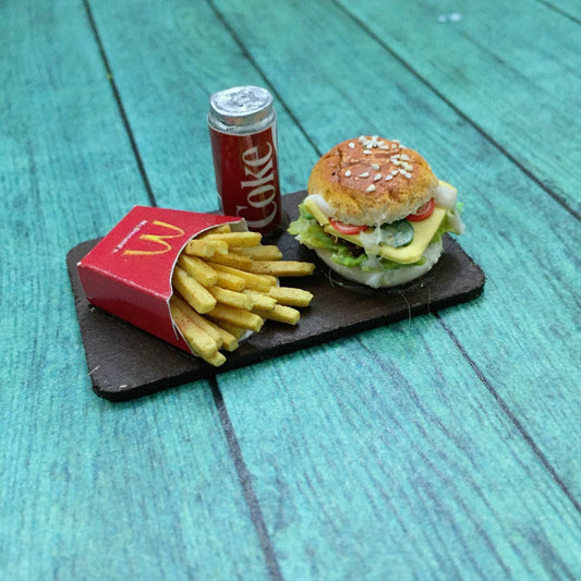 Fridge Magnet Mc Fries & Burger #MG-18