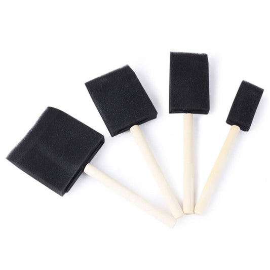 Worison Modge Podge Flat Foam Sponge Brushes, 4pc