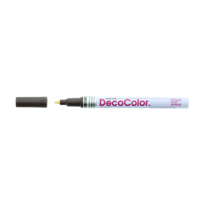 Marvy Uchida DecoColor Opaque Paint Marker, Fine Line, Black