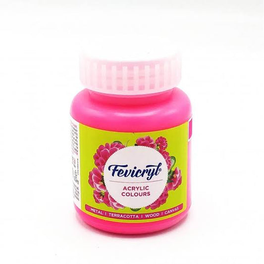 Pidilite Fevicryl Acrylic Colour 100ml, Neon Pink-018