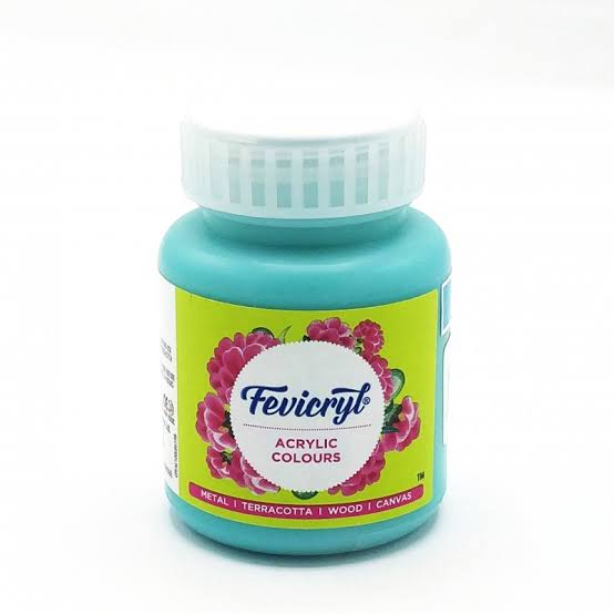 Pidilite Fevicryl Acrylic Colour 100ml, Teal Blue-68