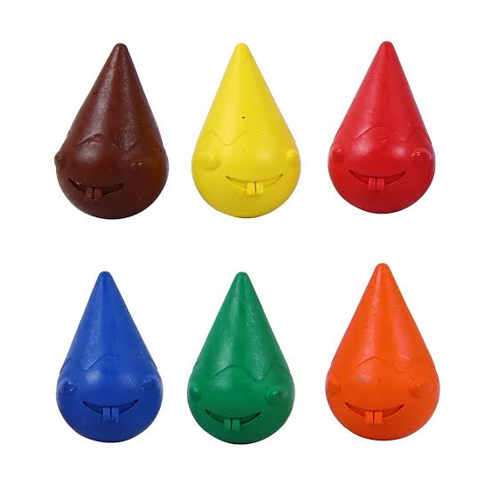 Doms Grippie crayons, 6 shades, shown out of box