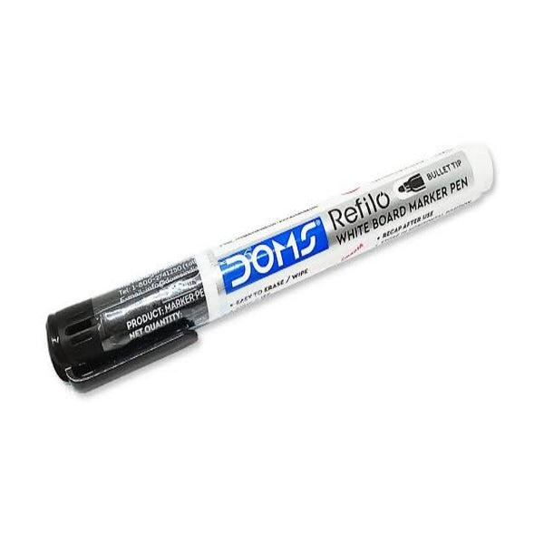 Doms White Board Marker with bold tip in black