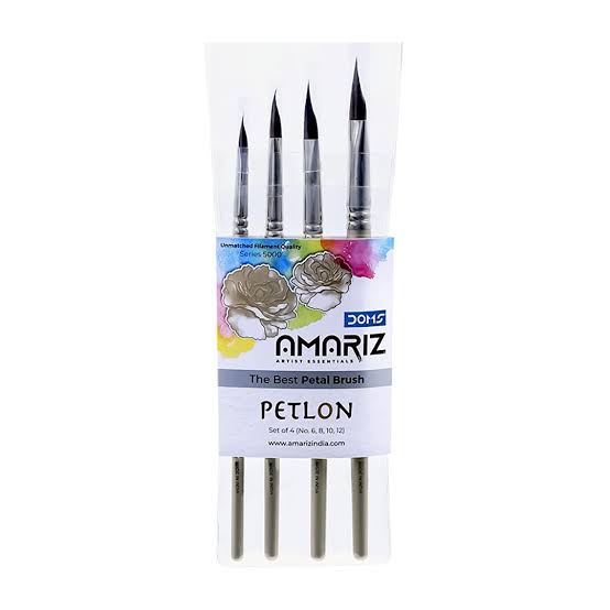 Doms Amariz Petlon Petal round paint brush set of four