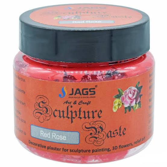 Jags Sculpture Paste 150g tub in Red Rose shade