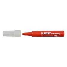 Ico T-Shirt Textile Fabric Marker, Red