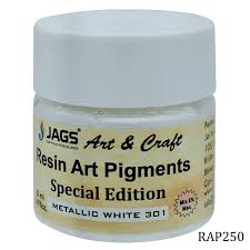 Jags Resin Art Pigment 20ml, Metallic White-301