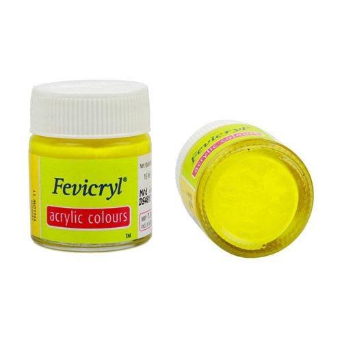 Pidilite Fevicryl Acrylic Colour 15ml, Lemon Yellow-11