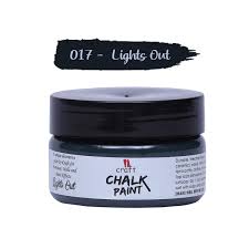 iCraft Chalk Paint jar, Lights Out shade, 50ml