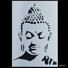 Jags Plastic Stencil Gautam Buddha A4 #JSPA410