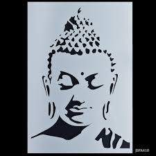 Plastic Stencil Gautam Buddha A4 JSPA410