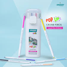 Hauser Artz Pop-Up Colour Pencils, 12 Shades