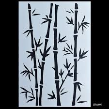 Plastic Stencil Bamboo A4 JSPA409