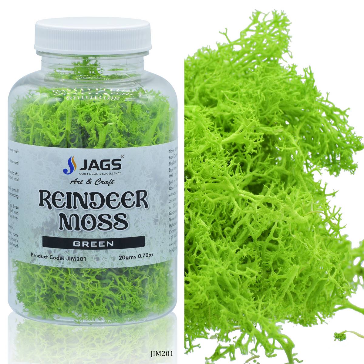 Jags Reindeer Moss 20g, Light Green