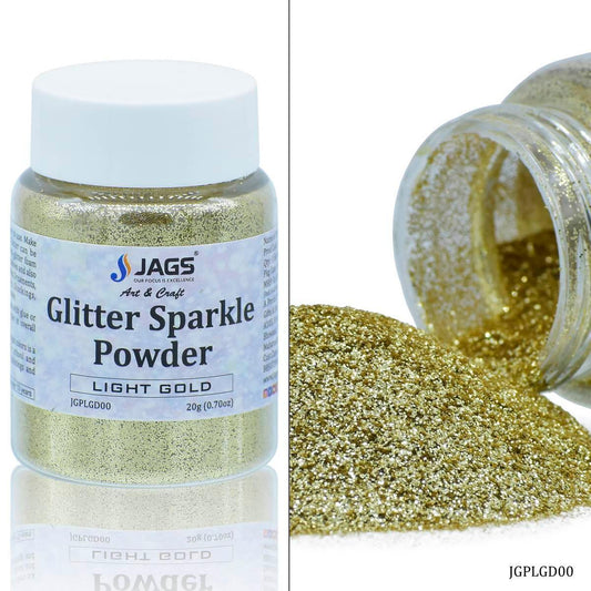Jags Glitter Sparkle Powder 20g, Light Gold
