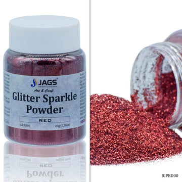 Jags Glitter Sparkle Powder 20g, Red