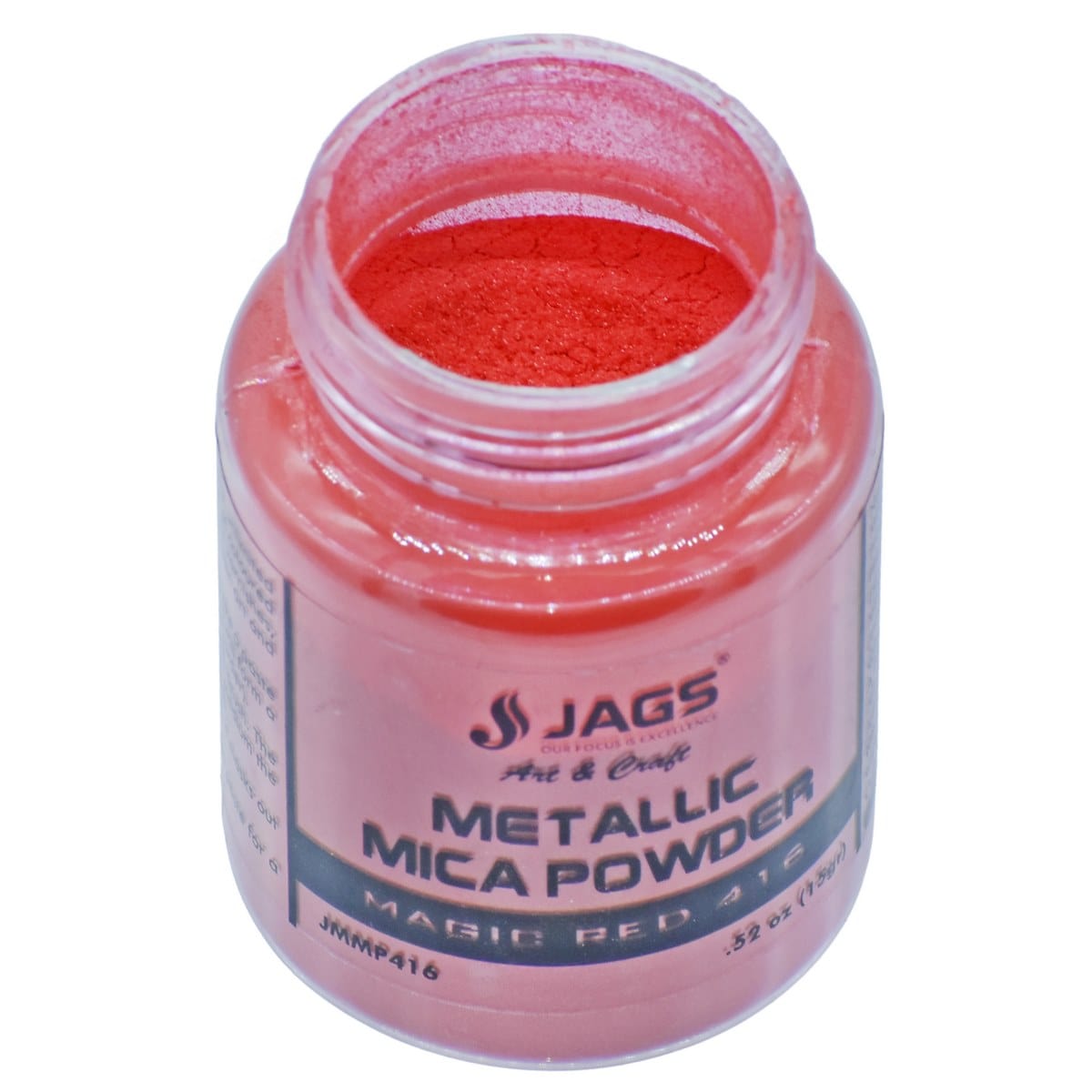 Jags Metallic Mica Powder 15g in Magic Red, shimmering resin pigment