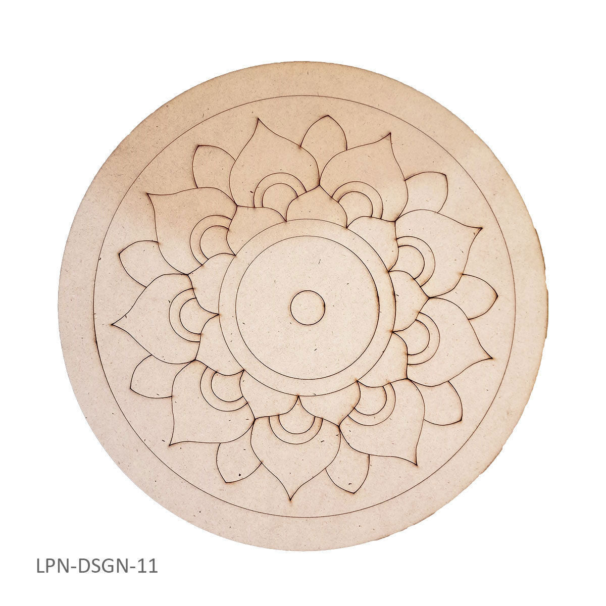 Premarked MDF, 10 inches, Rangoli Mandala #DSGN11