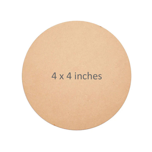 MDF Base Round, 4.5mm, 4x4 inches