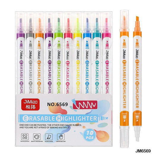 Jimiao Erasable Highlighters, 10 Shades