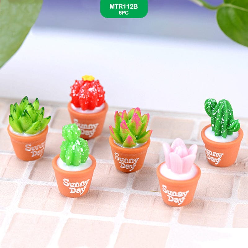 Miniature Plant Pots 6pc #MTR112B