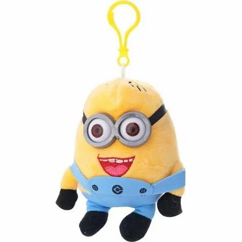 Minions Soft Toy Keychain, 5 inches, Random Design