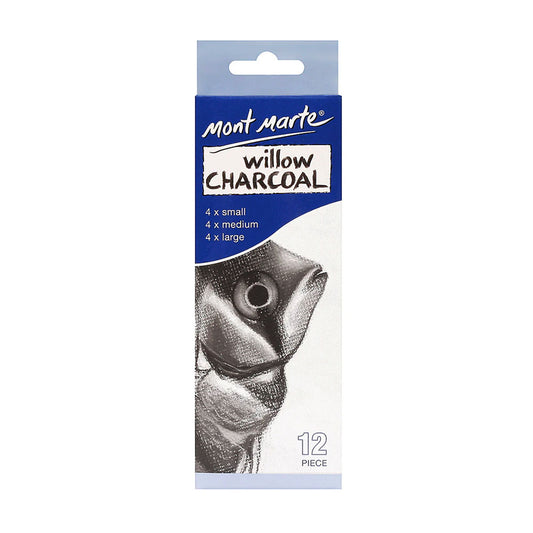 Mont Marte Willow Charcoal Sticks, Pack of 12