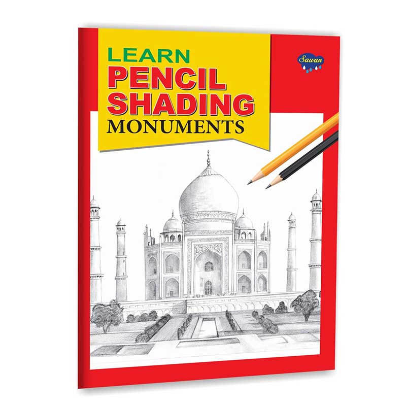 MP Sawan Learn Pencil Shading Book, Monuments