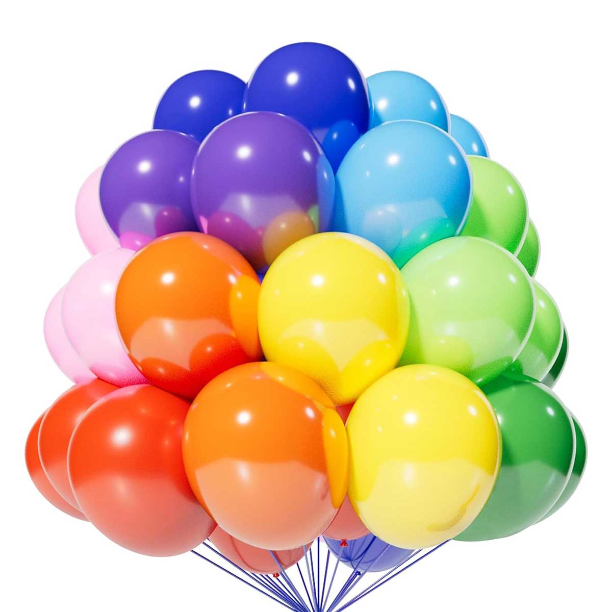 Balloons Pack, 50pc, Multicolor